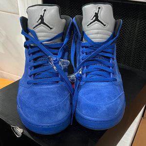 AIR JORDAN 5s BLUE SUEDE  SIZE 11